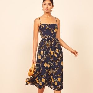 Reformation Rosehip Fit & Flare Dress